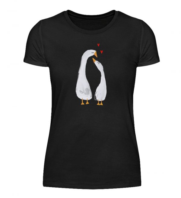 Gänse mit Herzen - Damenshirt-16