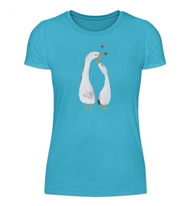 Gänse mit Herzen - Damenshirt-2462