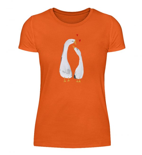 Gänse mit Herzen - Damenshirt-1692