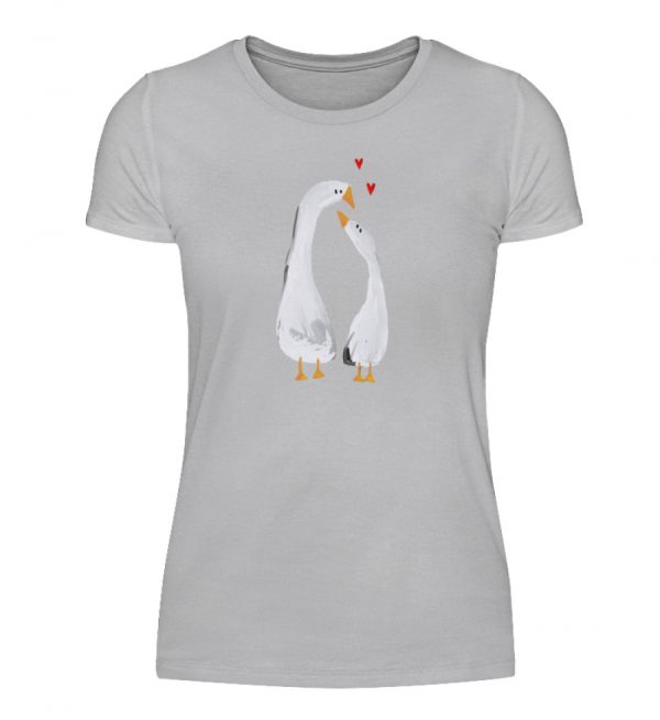Gänse mit Herzen - Damenshirt-17