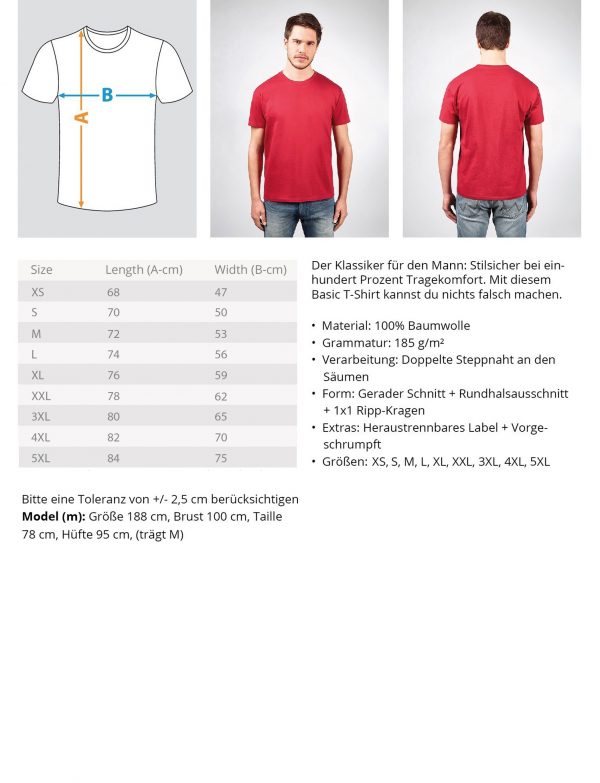 DR4ZR9M3DS_BCTU004-Measure Yin-Yang - Herren Basic - Herren Shirt
