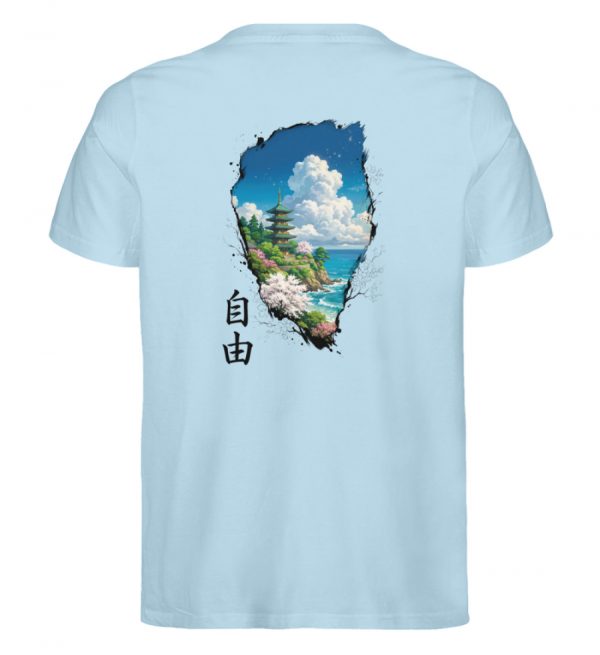 DR6VYP0EP7_STTU758-6967 Jiyuu - Freiheit - Herren Organic Shirt-6967