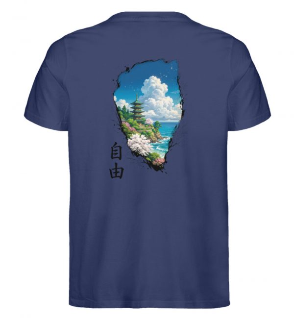 DR6VYP0EP7_STTU758-6057 Jiyuu - Freiheit - Herren Organic Shirt-6057