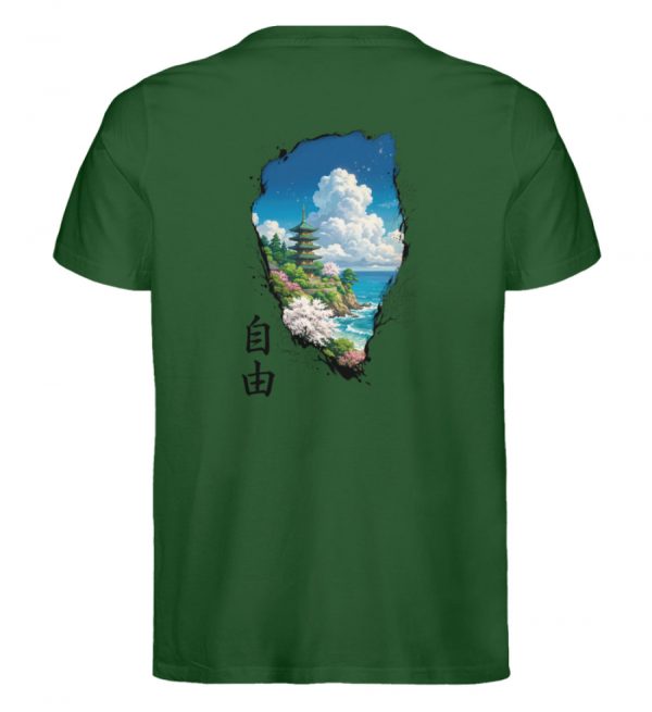 DR6VYP0EP7_STTU758-833 Jiyuu - Freiheit - Herren Organic Shirt-833