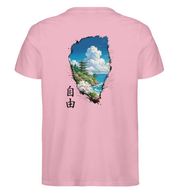 DR6VYP0EP7_STTU758-6883 Jiyuu - Freiheit - Herren Organic Shirt-6883
