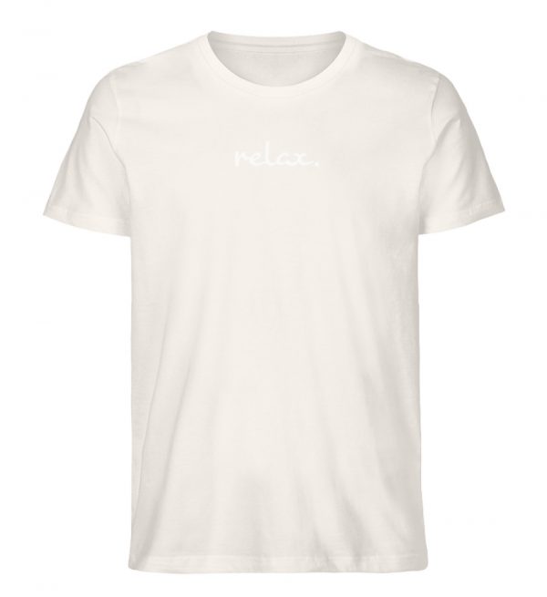 DR7TLZE3XY_STTU758-6968 relax. White Edition - Herren Organic Shirt-6968