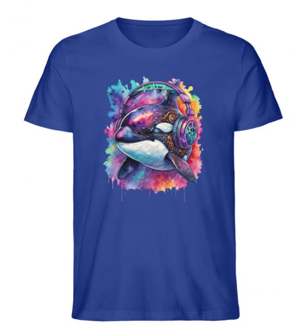 DRK0WZ8GPT_STTU758-668 Orca mit Headphones - Herren Organic Shirt-668