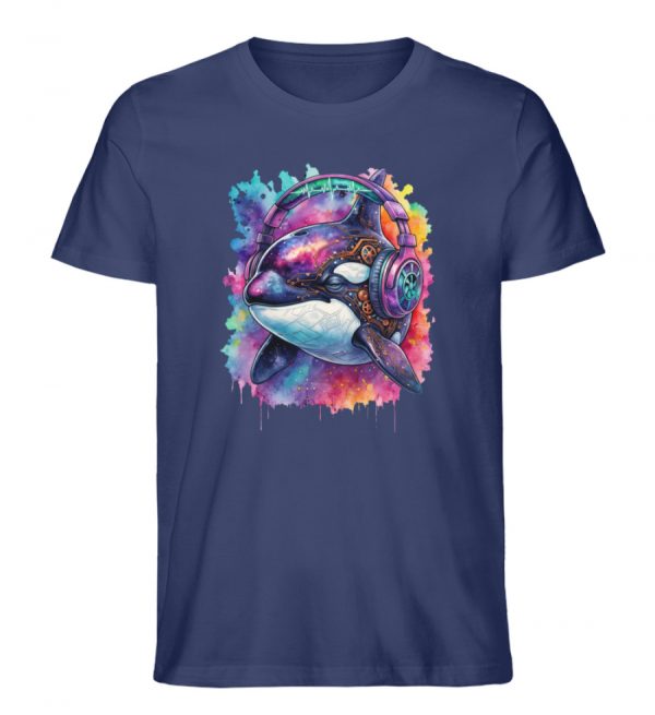 DRK0WZ8GPT_STTU758-6057 Orca mit Headphones - Herren Organic Shirt-6057