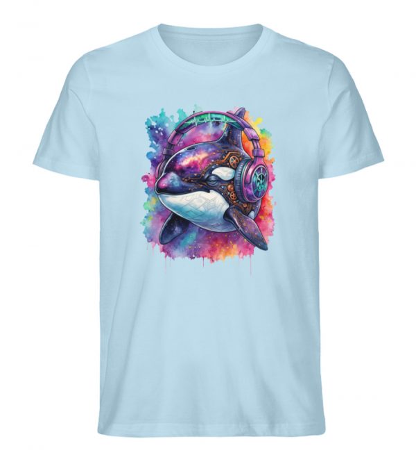 DRK0WZ8GPT_STTU758-6967 Orca mit Headphones - Herren Organic Shirt-6967