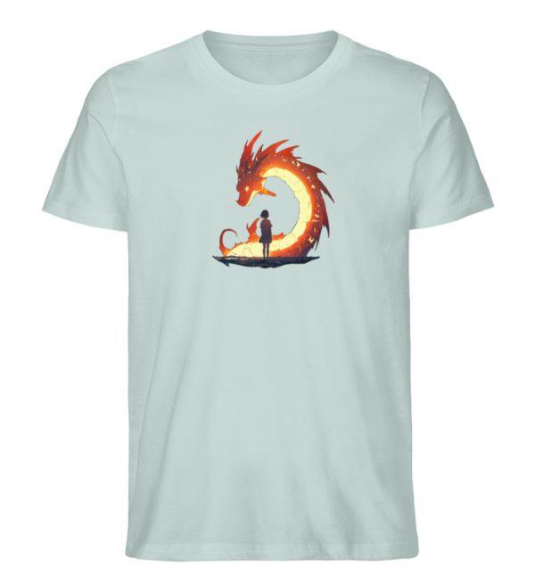 DR2T848KXM_STTU758-7033 Feuerdrache - Herren Organic Shirt-7033