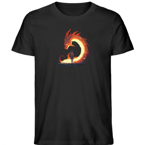 Feuerdrache - Herren Organic Shirt-16