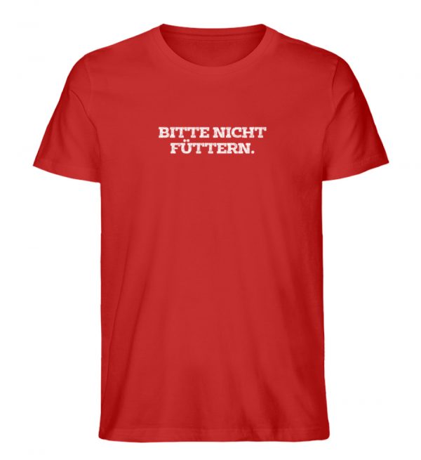 DRFDJ1KWEF_STTU758-4 Bitte nicht füttern - Herren Organic Shirt-4