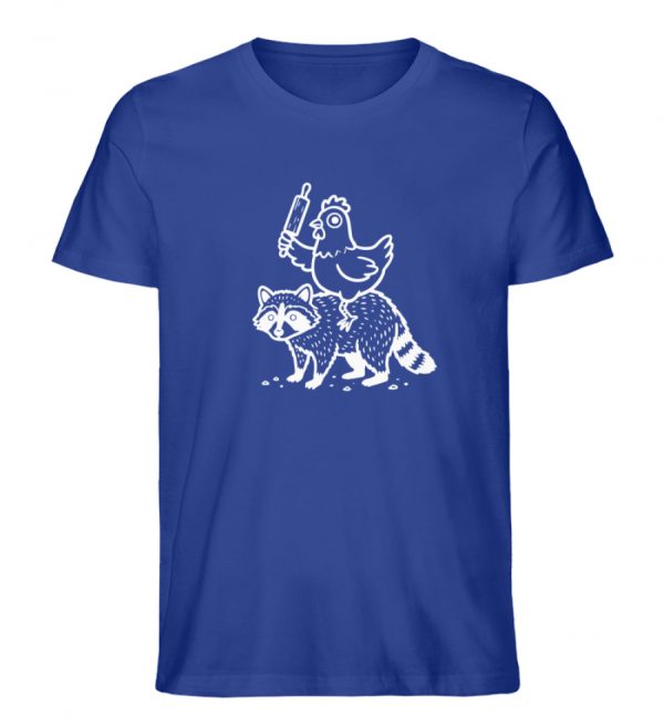 Huhn auf Waschbär - Dark Edition - Herren Organic Shirt-668