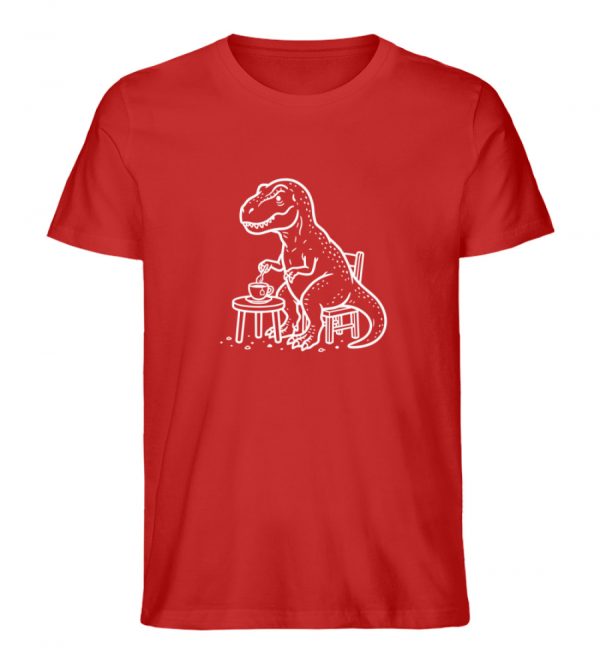 Tea-Rex - Dark Edition - Herren Organic Shirt-4