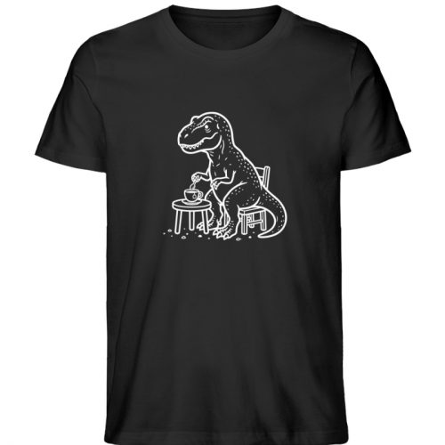 Tea-Rex - Dark Edition - Herren Organic Shirt-16