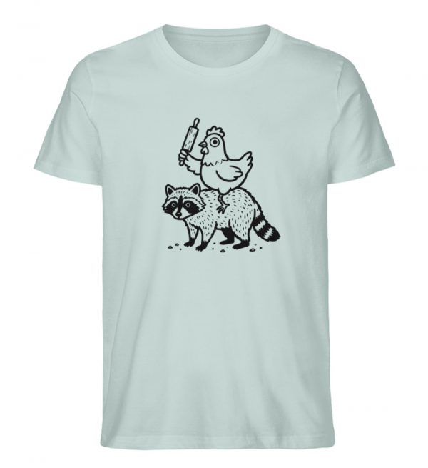 Huhn auf Waschbär - Light Edition - Herren Organic Shirt-7033