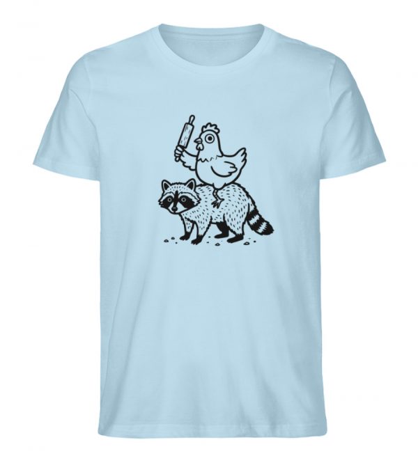 Huhn auf Waschbär - Light Edition - Herren Organic Shirt-6967