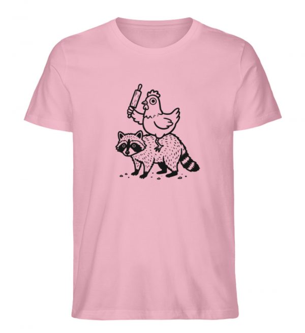 Huhn auf Waschbär - Light Edition - Herren Organic Shirt-6883