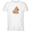 DR9ABADMSP_STTU758-3 Capybara mit Orange - Herren Organic Shirt-3