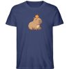 DR9ABADMSP_STTU758-6057 Capybara mit Orange - Herren Organic Shirt-6057