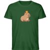DR9ABADMSP_STTU758-833 Capybara mit Orange - Herren Organic Shirt-833