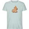 DR9ABADMSP_STTU758-7033 Capybara mit Orange - Herren Organic Shirt-7033