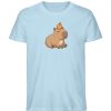 DR9ABADMSP_STTU758-6967 Capybara mit Orange - Herren Organic Shirt-6967