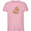 DR9ABADMSP_STTU758-6883 Capybara mit Orange - Herren Organic Shirt-6883