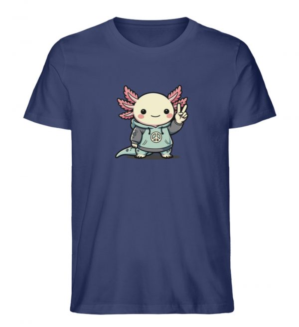 Axolotl - Peace - Herren Organic Shirt-6057