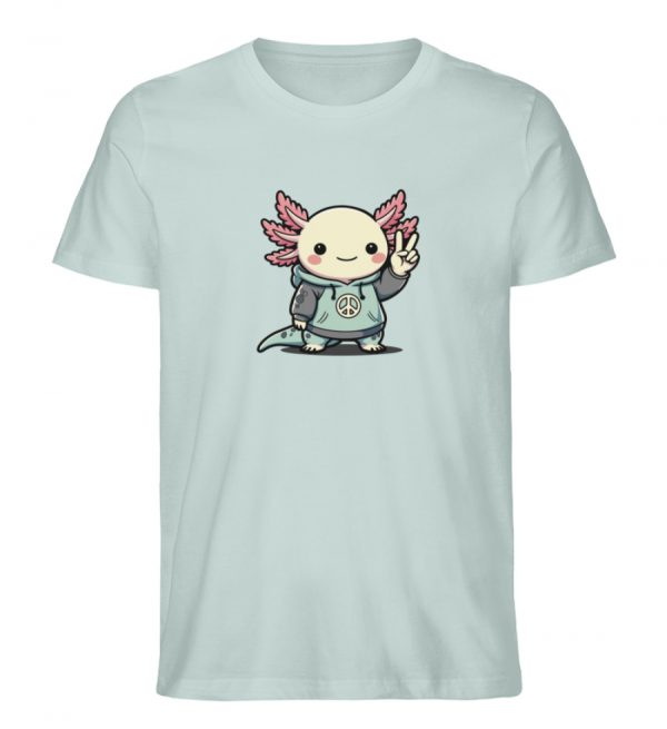 Axolotl - Peace - Herren Organic Shirt-7033