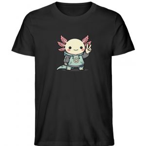 Axolotl - Peace - Herren Organic Shirt-16