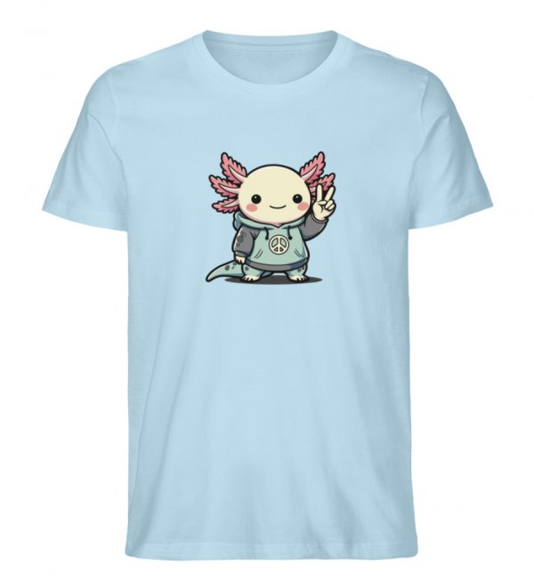 Axolotl - Peace - Herren Organic Shirt-6967