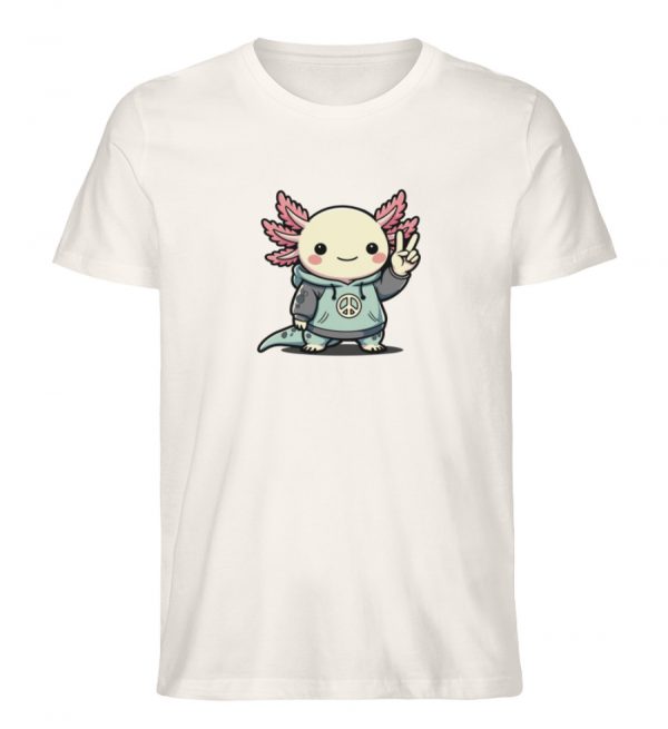 Axolotl - Peace - Herren Organic Shirt-6968