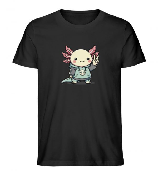 Axolotl - Peace - Herren Organic Shirt-16