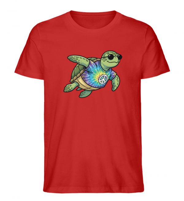 Chillkröte - Peace - Herren Organic Shirt-4