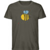 DRHTV054DY_STTU758-7072 Biene mit Herz - Herren Organic Shirt-7072