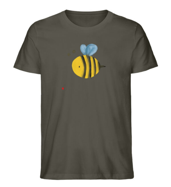 DRHTV054DY_STTU758-7072 Biene mit Herz - Herren Organic Shirt-7072