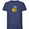 DRHTV054DY_STTU758-6057 Biene mit Herz - Herren Organic Shirt-6057
