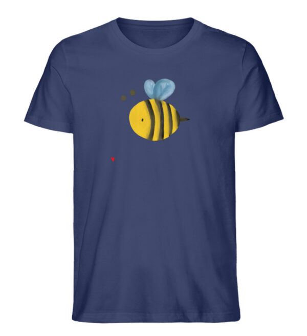 DRHTV054DY_STTU758-6057 Biene mit Herz - Herren Organic Shirt-6057