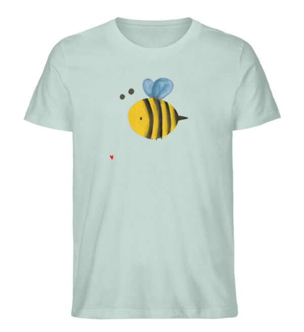 DRHTV054DY_STTU758-7033 Biene mit Herz - Herren Organic Shirt-7033