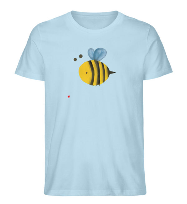 DRHTV054DY_STTU758-6967 Biene mit Herz - Herren Organic Shirt-6967
