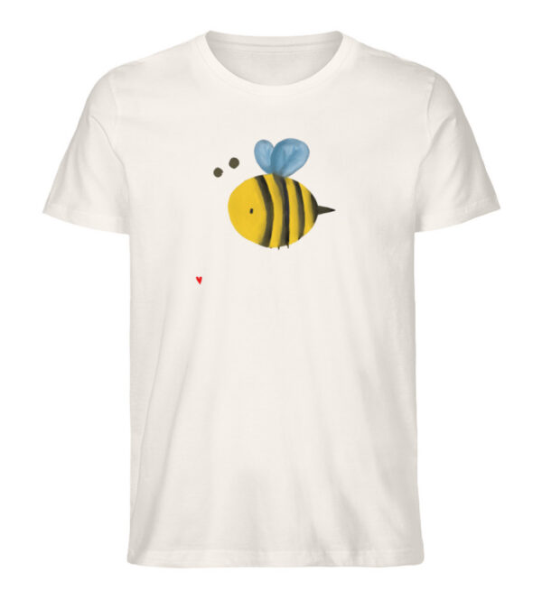 DRHTV054DY_STTU758-6968 Biene mit Herz - Herren Organic Shirt-6968