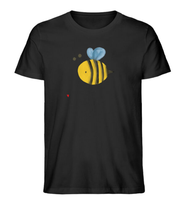 DRHTV054DY_STTU758-16 Biene mit Herz - Herren Organic Shirt-16