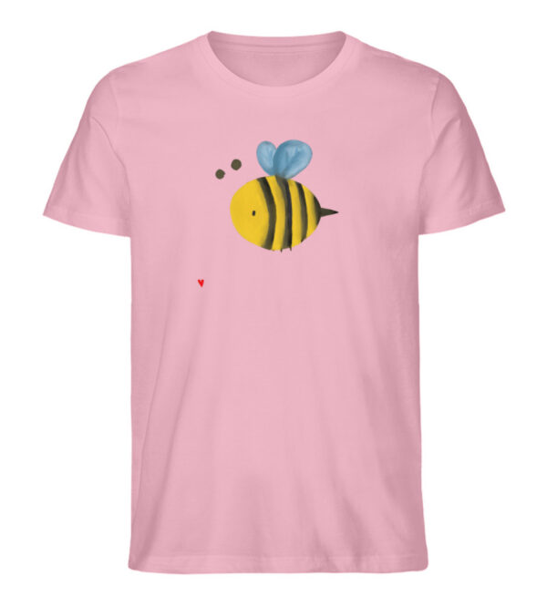DRHTV054DY_STTU758-6883 Biene mit Herz - Herren Organic Shirt-6883