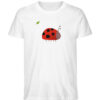 Marienkäfer mit Blatt - Herren Organic Shirt-3