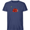 Marienkäfer mit Blatt - Herren Organic Shirt-6057