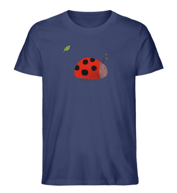 Marienkäfer mit Blatt - Herren Organic Shirt-6057