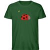 Marienkäfer mit Blatt - Herren Organic Shirt-833
