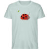 Marienkäfer mit Blatt - Herren Organic Shirt-7033