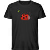 Marienkäfer mit Blatt - Herren Organic Shirt-16